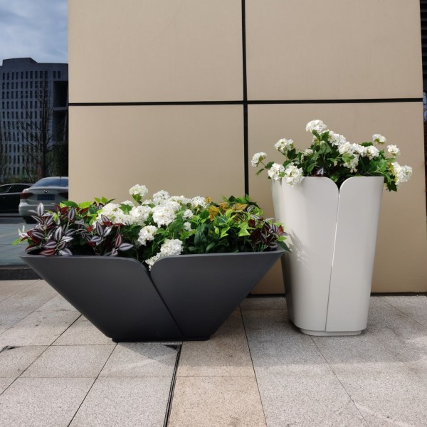 Square Fiberglass Planter